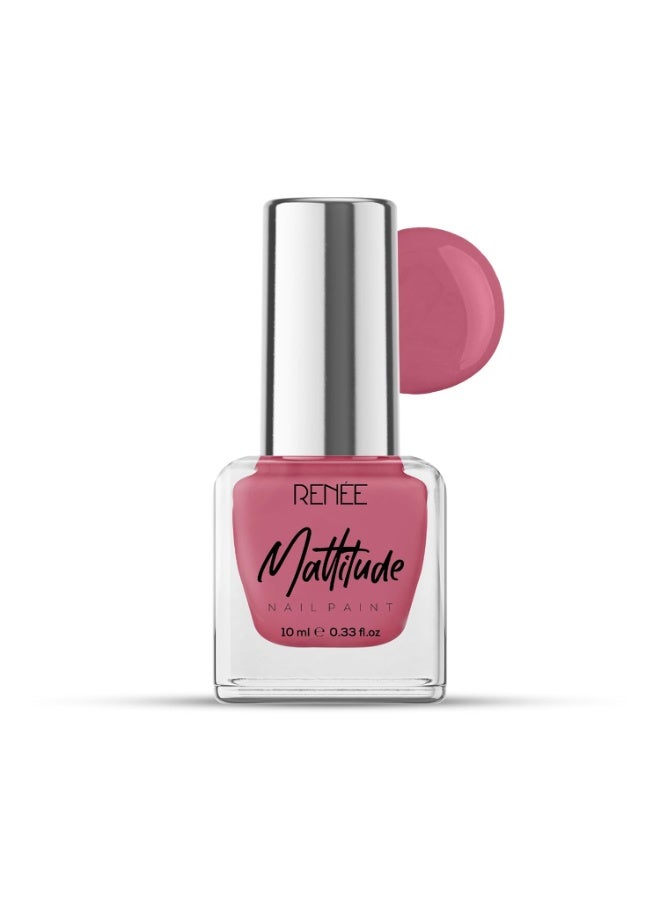 RENEE Mattitude Sombre Nude 10 ml, Top Coat Glossy 10 ml, Royale Rose 10 ml. - Image 4